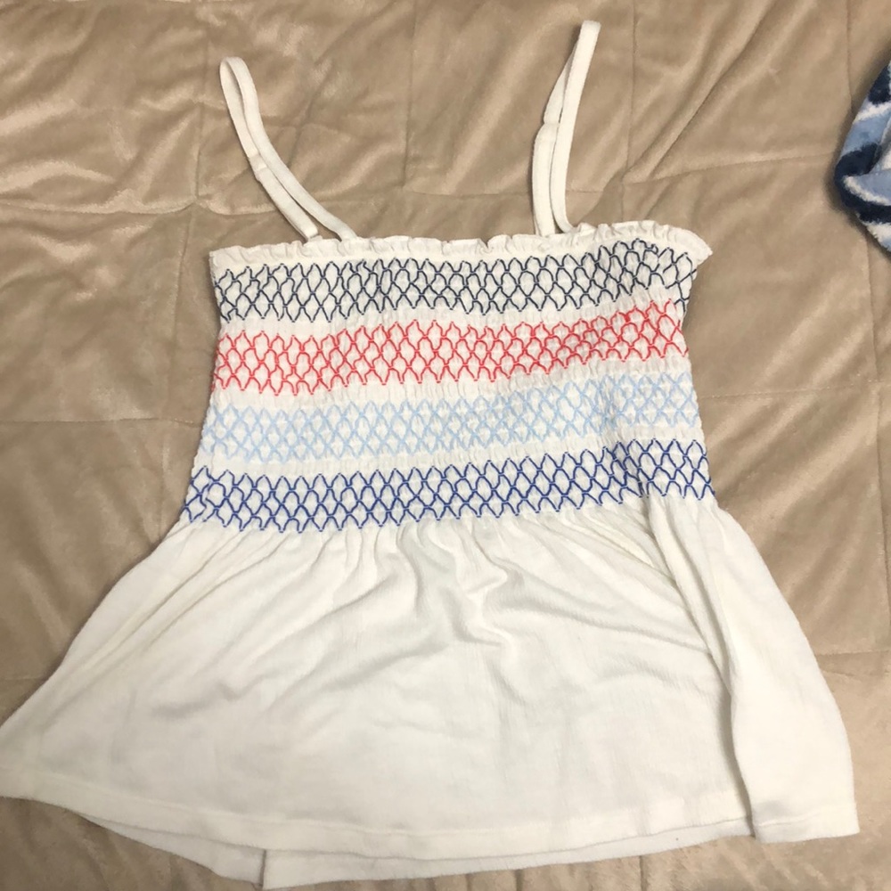 Red white and blue tank top